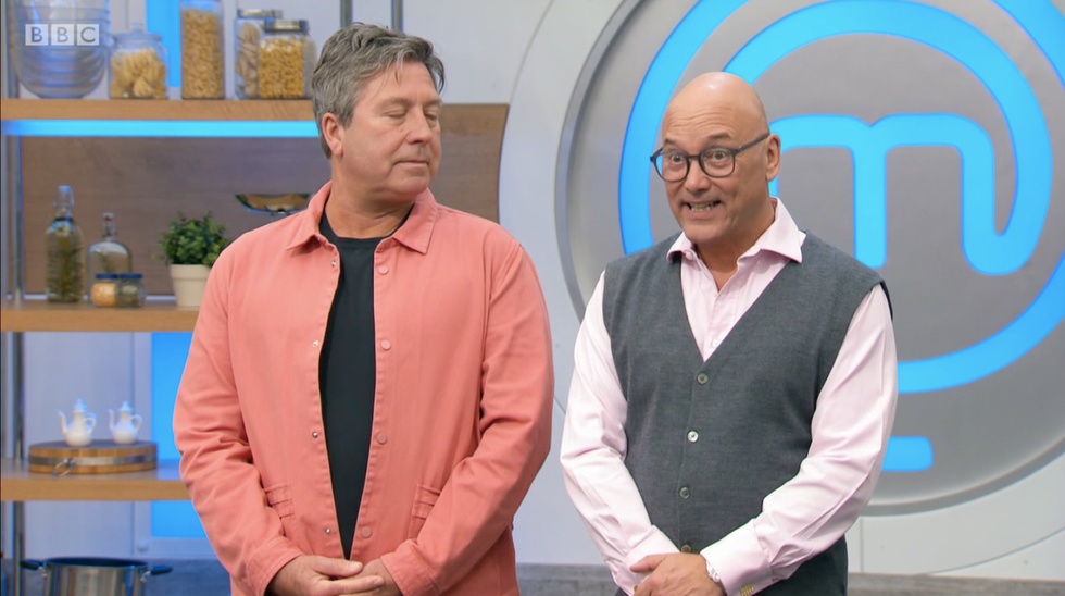 john torode and gregg wallace on celebrity masterchef