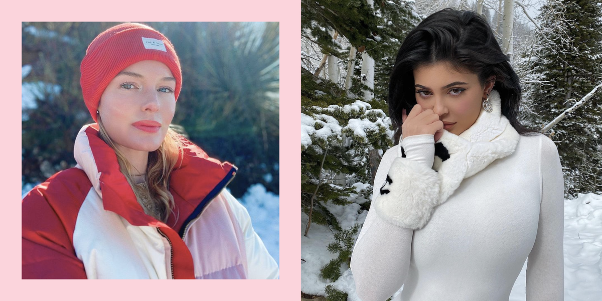 Glam Ski Vacation Celebrity Outfits