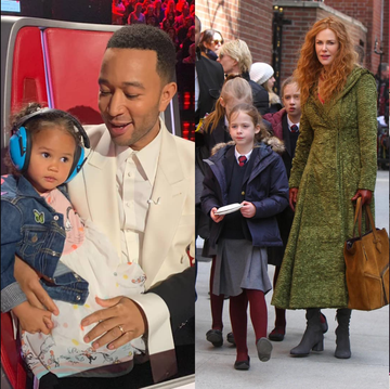 celebrities who brought their kids on sets