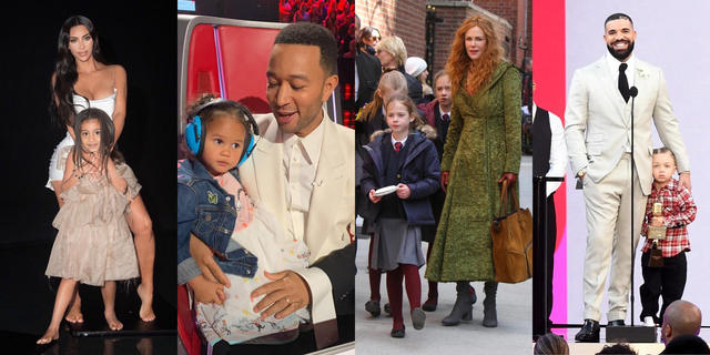 celebrities who brought their kids on sets