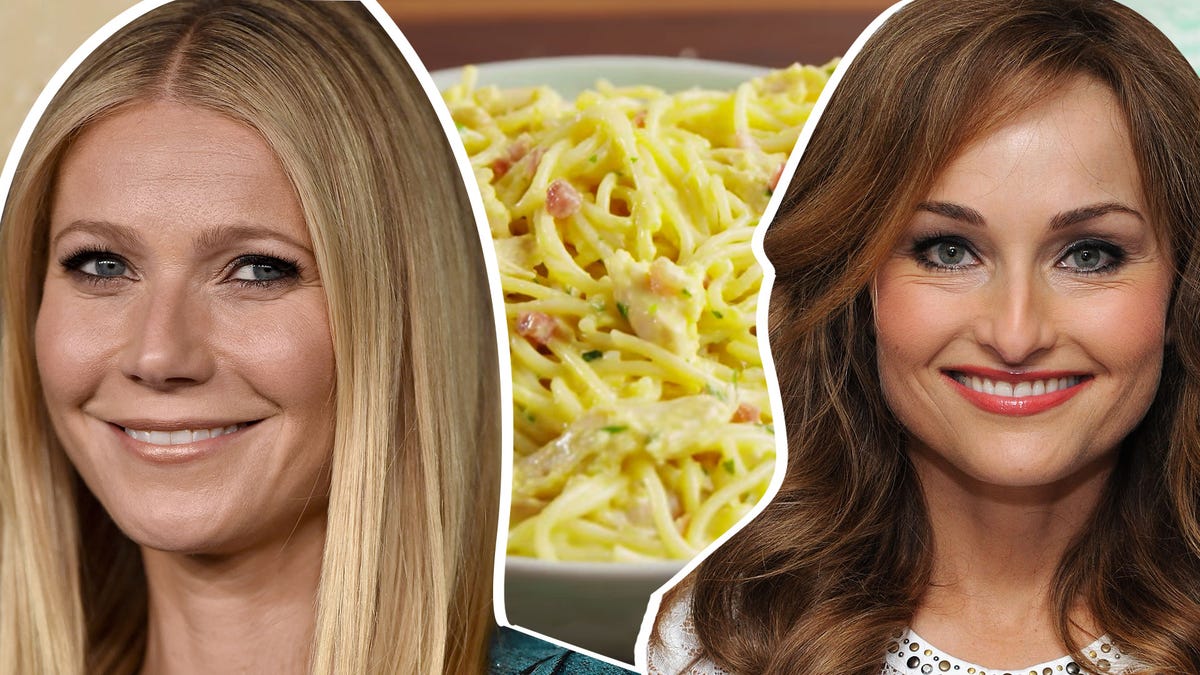 preview for Gwyneth Paltrow vs. Giada De Laurentiis: Carbonara Edition