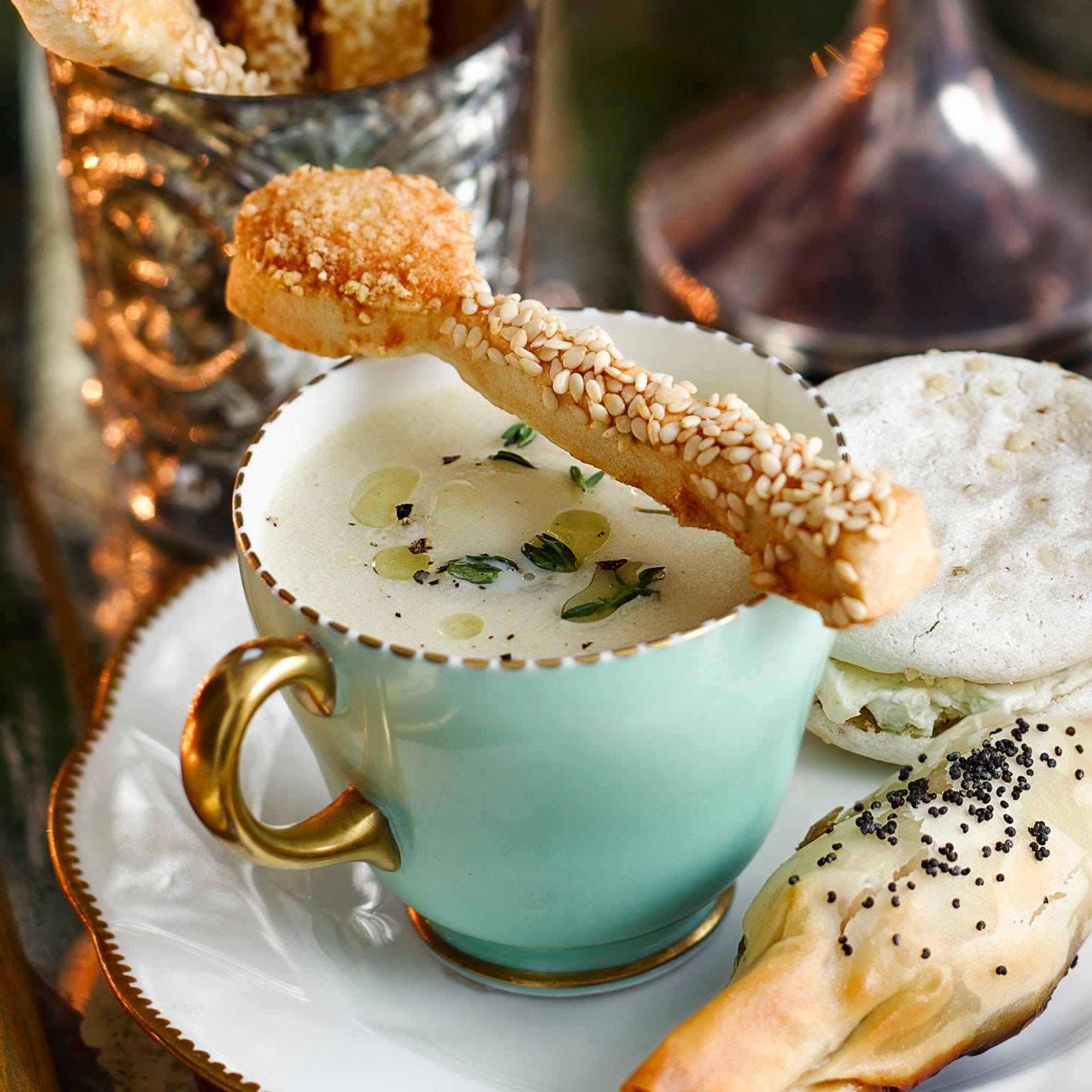 celeriac and thyme soup