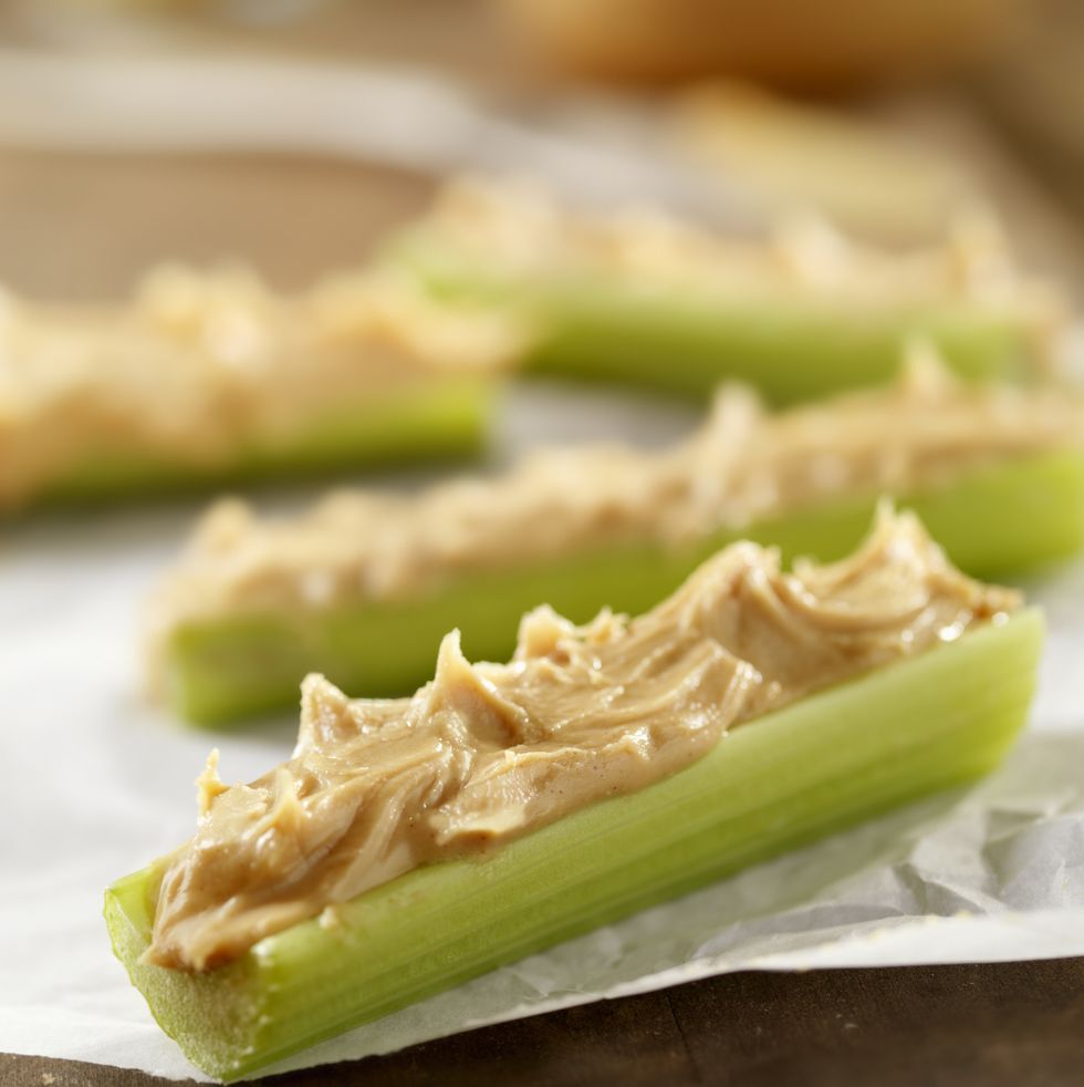 Peanut Butter on Sticks of Celery