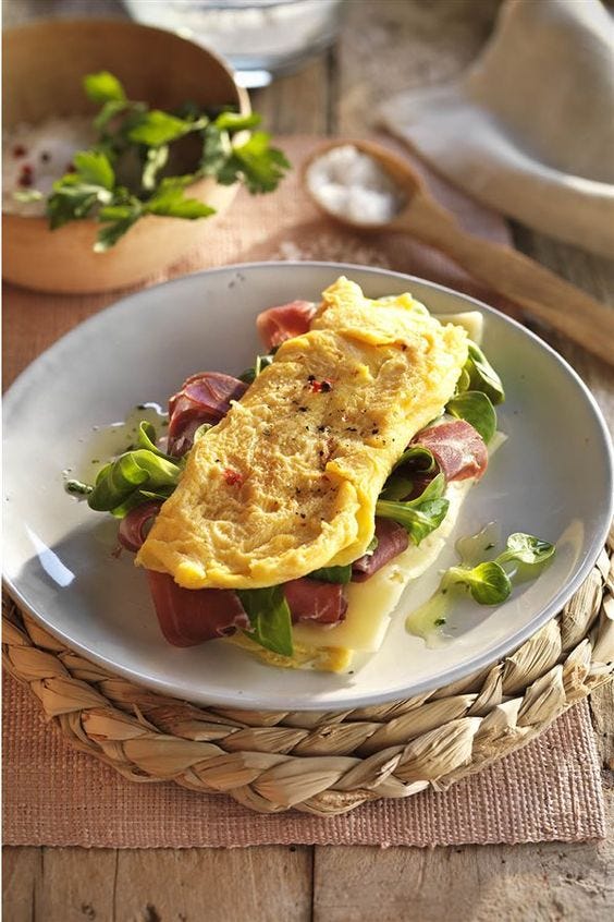 cenas sanas tortilla rellena