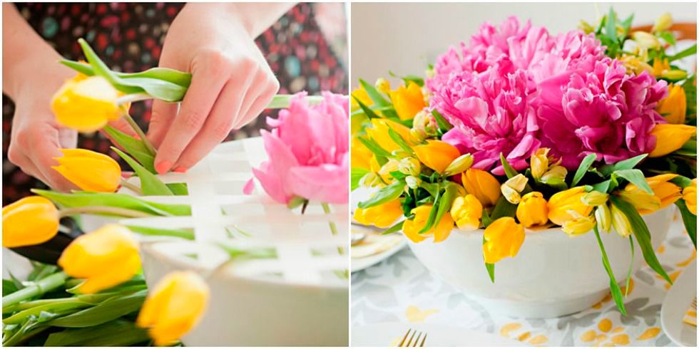 Flower, Bouquet, Tulip, Yellow, Plant, Petal, Cut flowers, Floristry, Orange, Flower Arranging, 