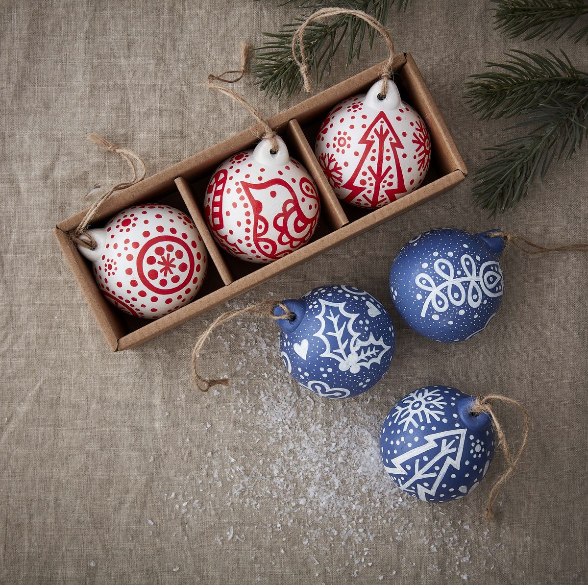 Decorating Ceramic Baubles  A Christmas Craft Project 