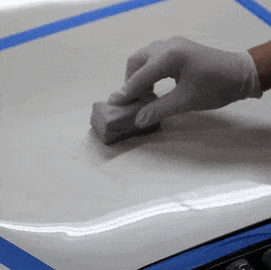 an animated gif showing the process of applying a ceramic coating