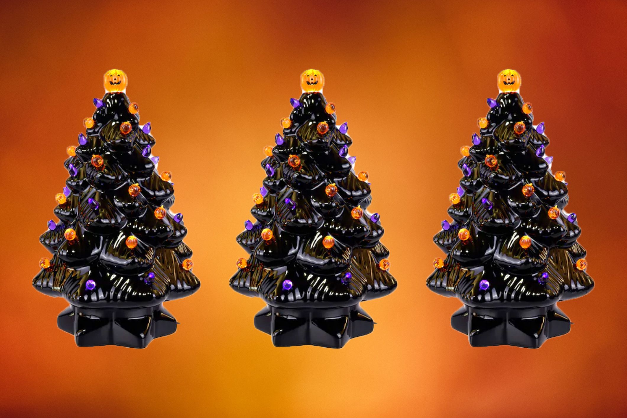 Ceramic deals halloween tree