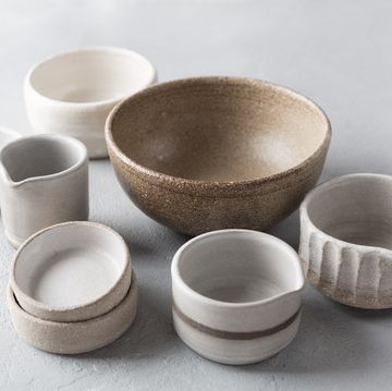 ceramic tableware close up