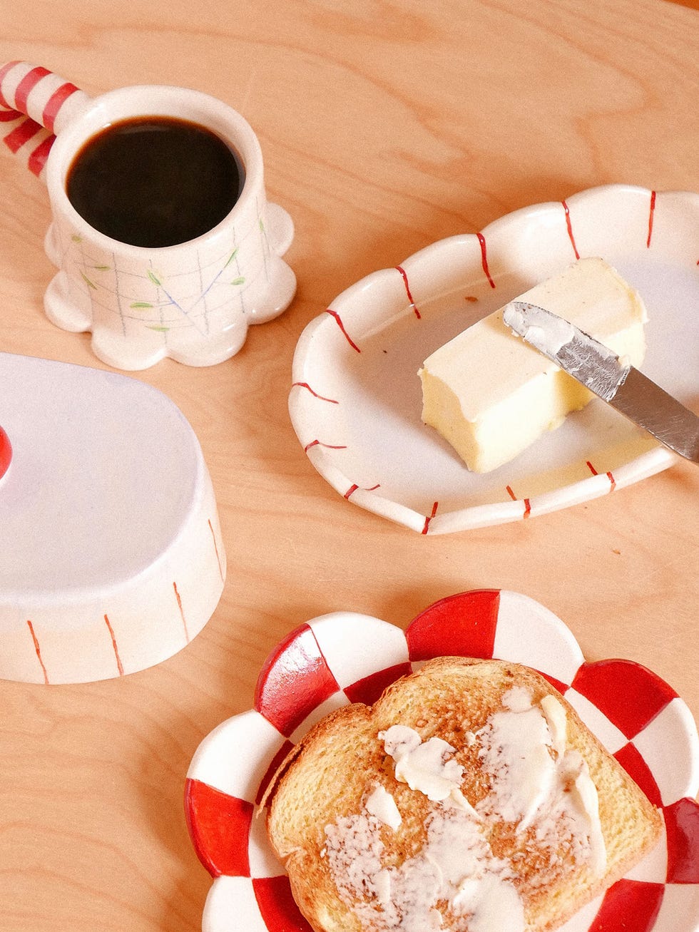 menaje de desayuno de ceramica jeje.things