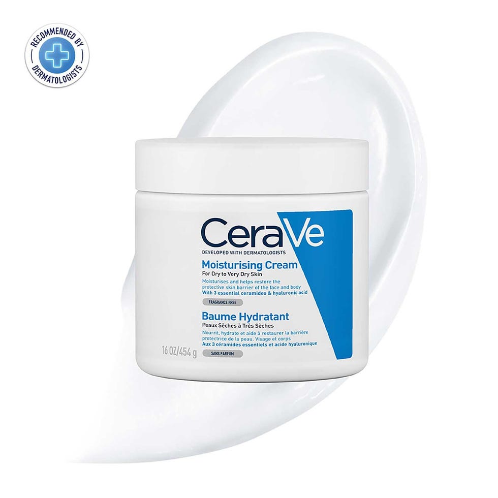 moisturising cream container for dry skin care