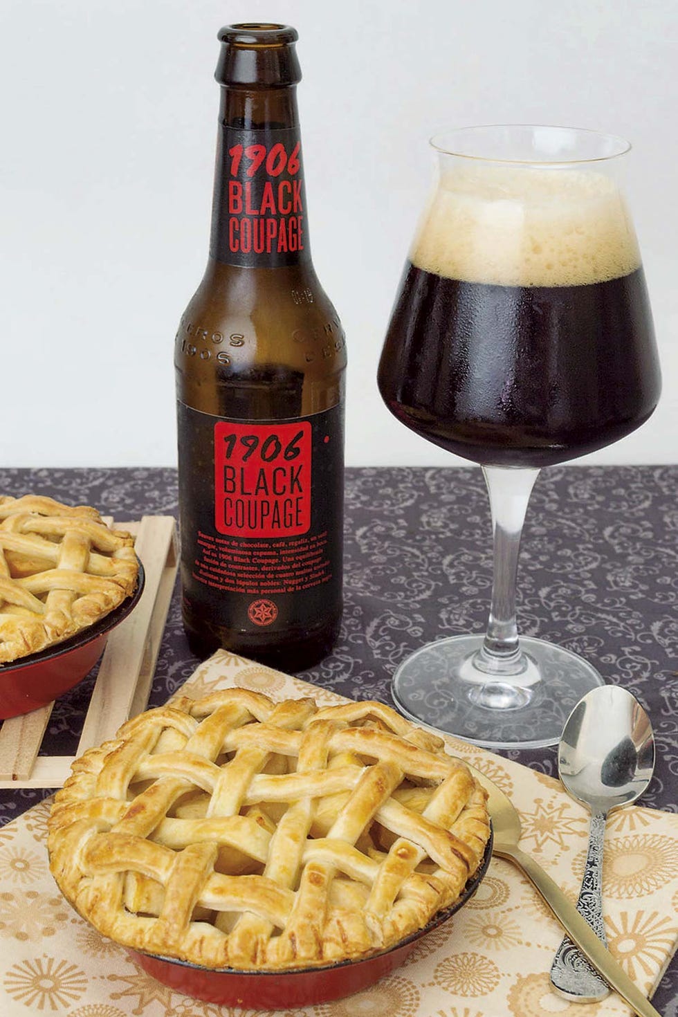 tarta de manzana con cerveza