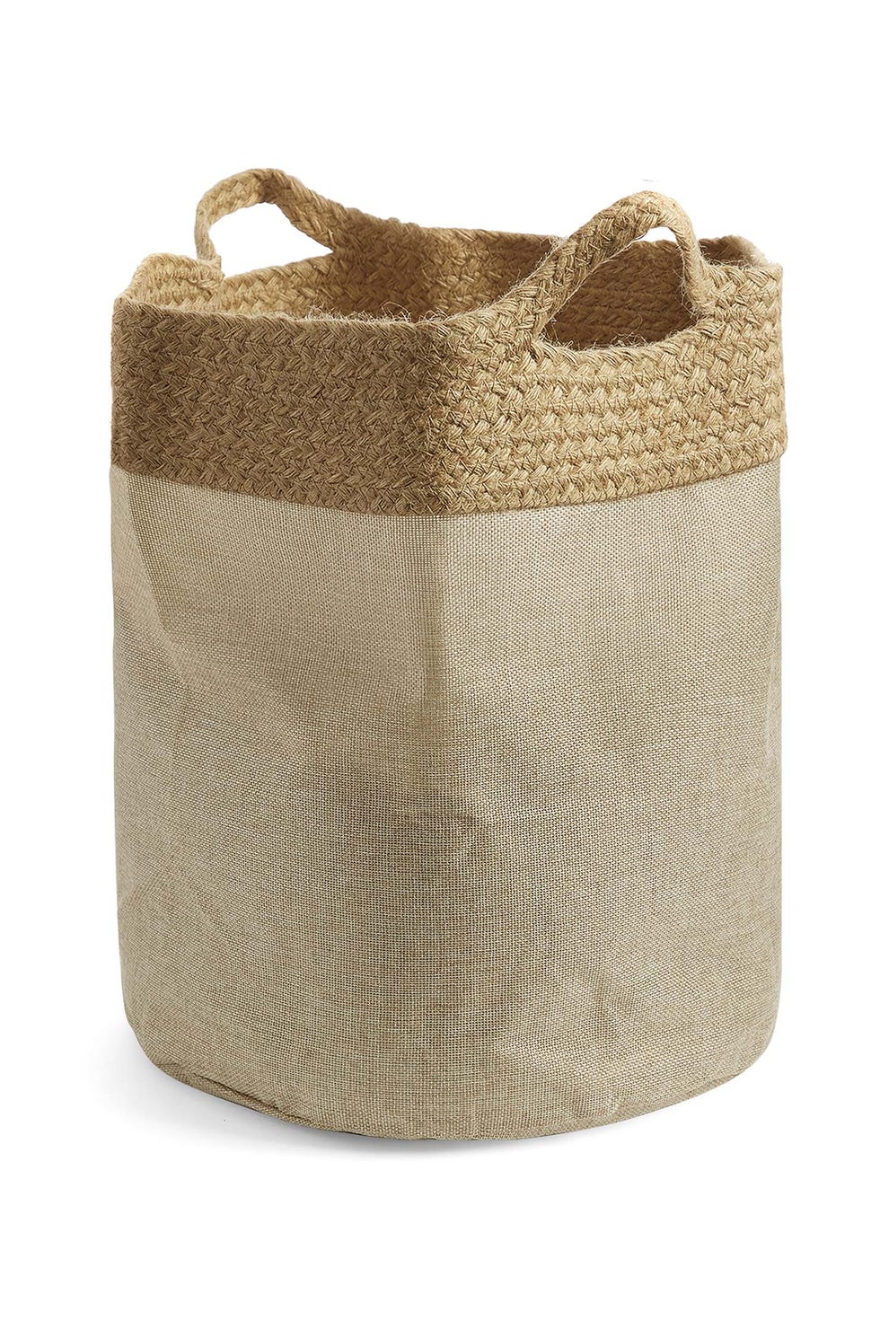 Cesto de yute natural, de venta en Primark