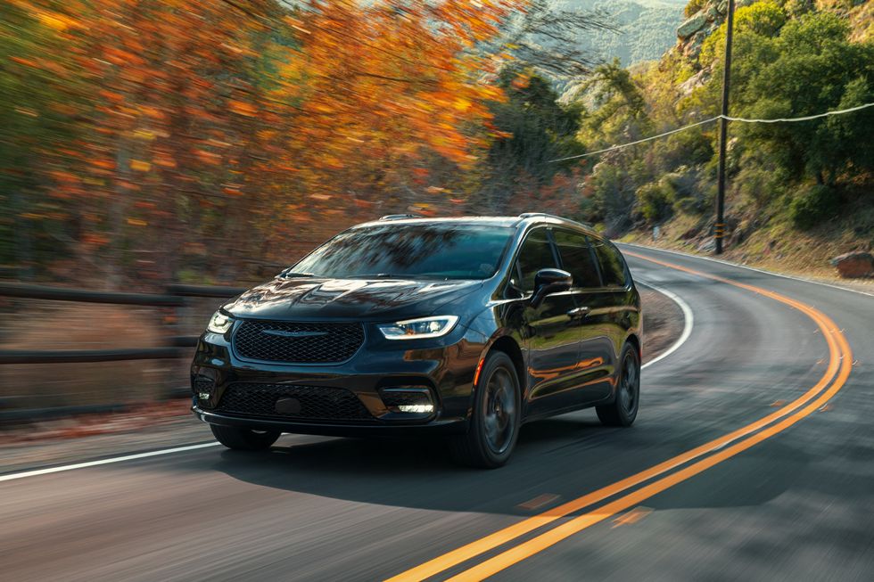 the new 2021 chrysler pacifica shown here in the limited s model will offer america’s most capable minivan with all wheel drive and the most standard safety features in the industry