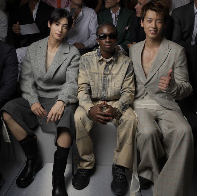 dior homme spring 2024 menswear collection runway show front row