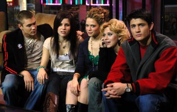 the cast of one tree hill takes over mtv's january 25, 2005