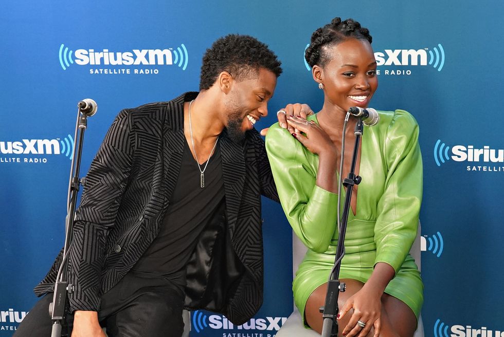 siriusxm's town hall with the cast of black panther