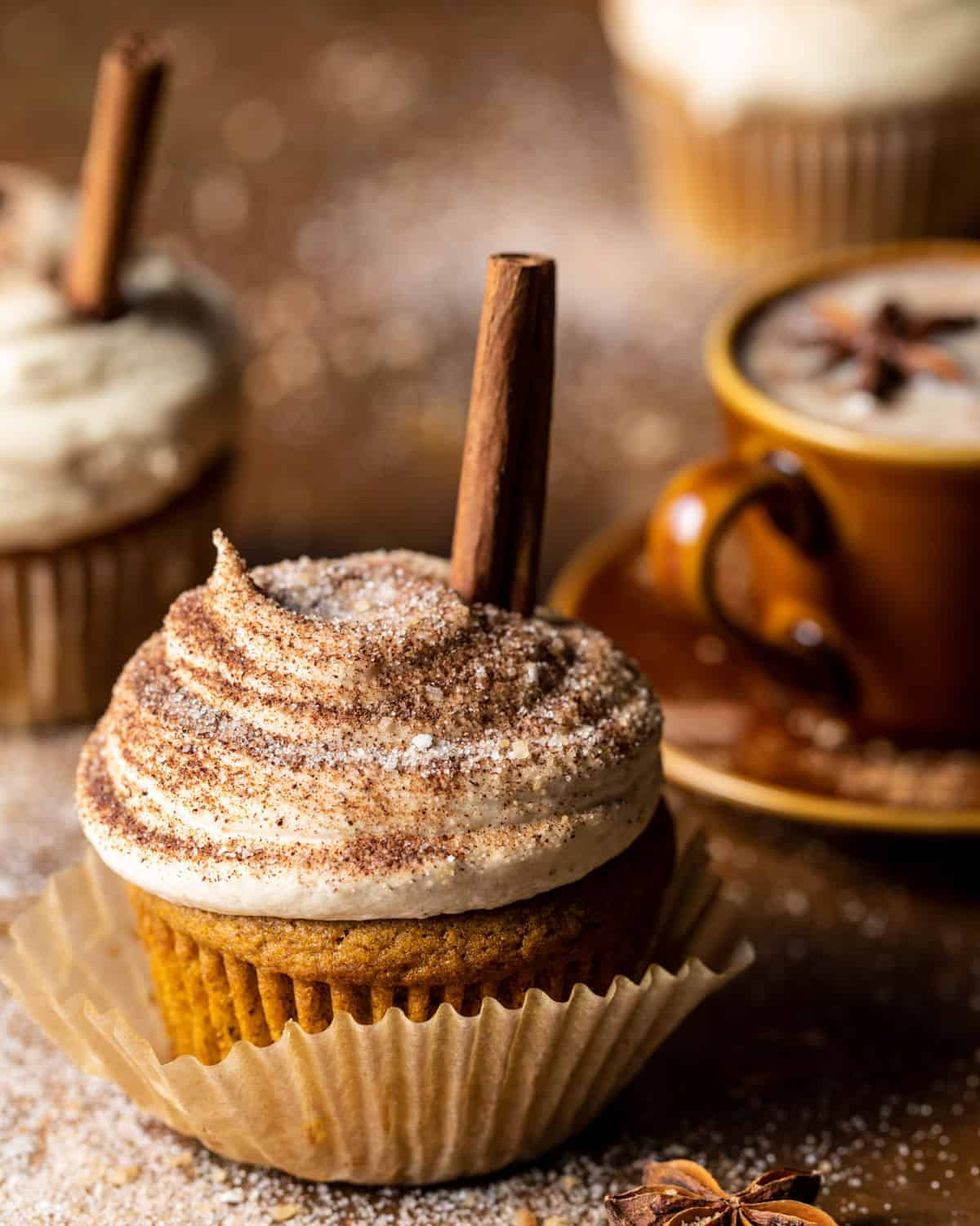 chai pumpkin latte cupcakes