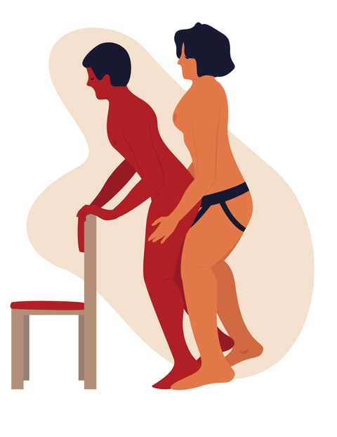 standing doggy chair sex position