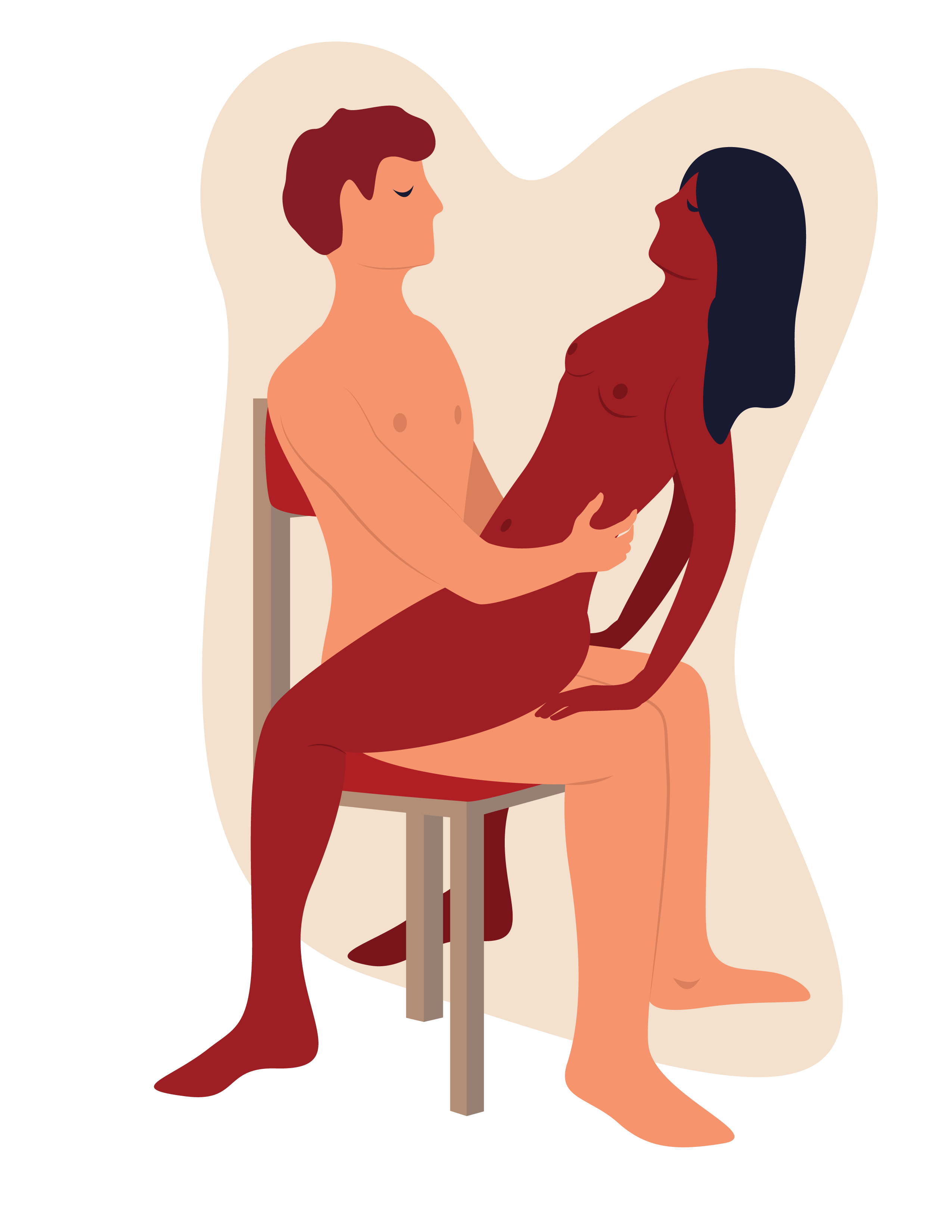 Sex position on chair