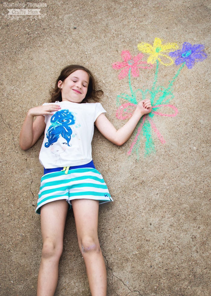 chalk art ideas flowers