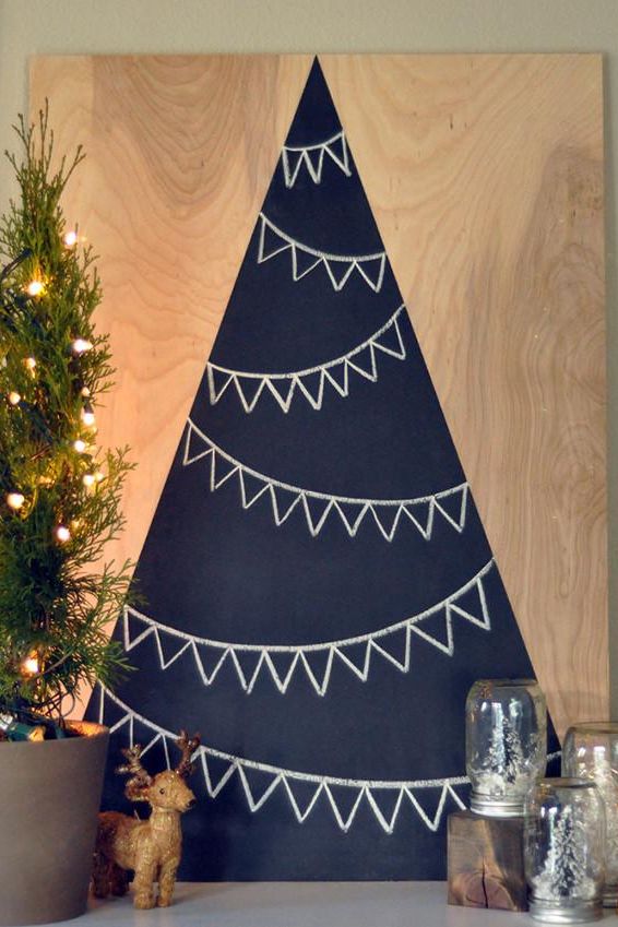 chalkboard alternative christmas tree