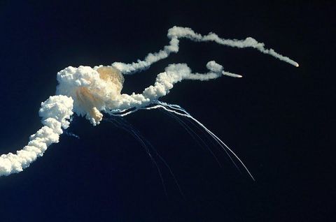 explosion of the challenger space shuttle