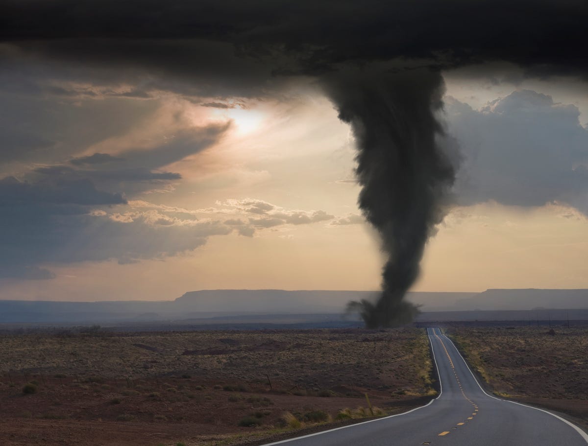 een tornado in de verenigde staten