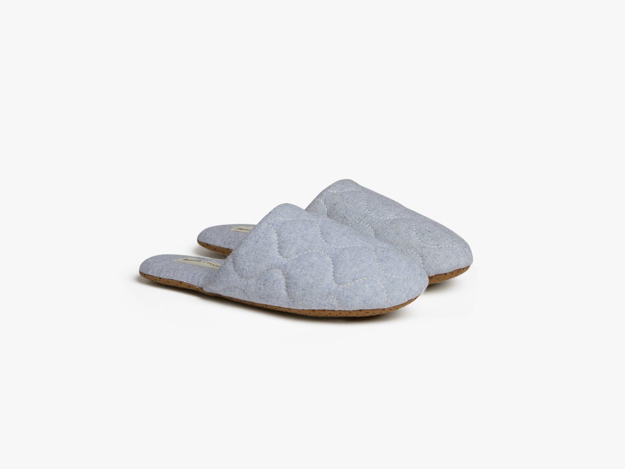 parachute x madewell chambray slippers