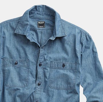 a blue chambray shirt a blue chambray shirt