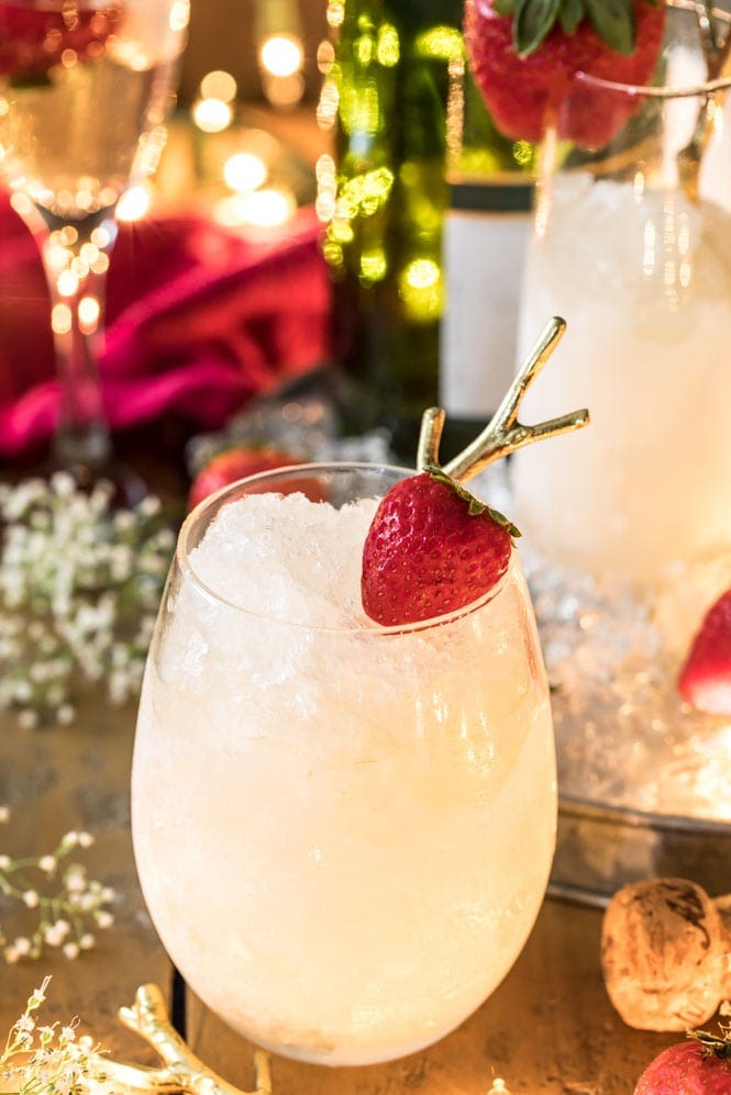 champagne cocktails - champagne granita