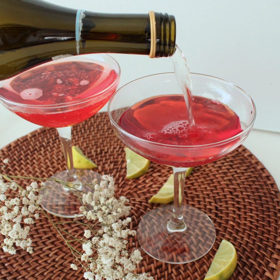 champagne cocktails cranberry sparkler