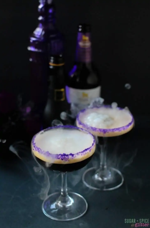champagne cocktails - dark chocolate cocktail