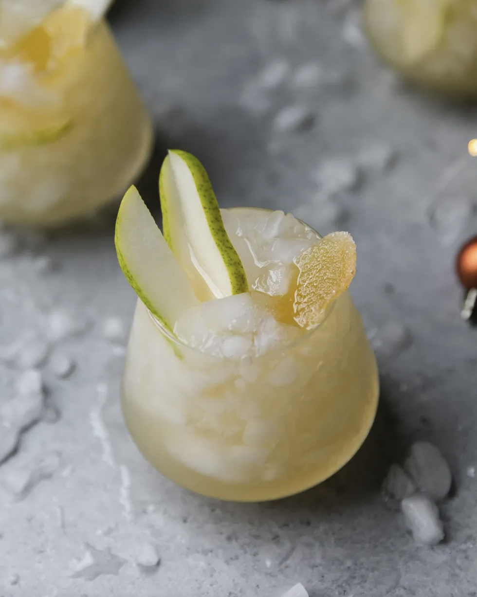 pear ginger champagne punch