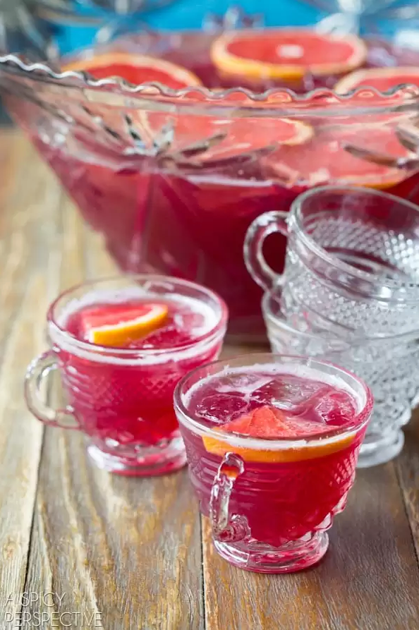 champagne cocktails - punch