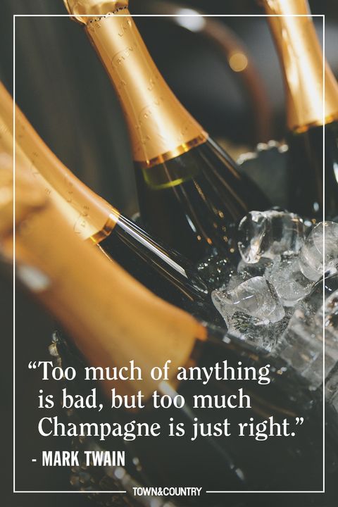 mark twain champagne quote