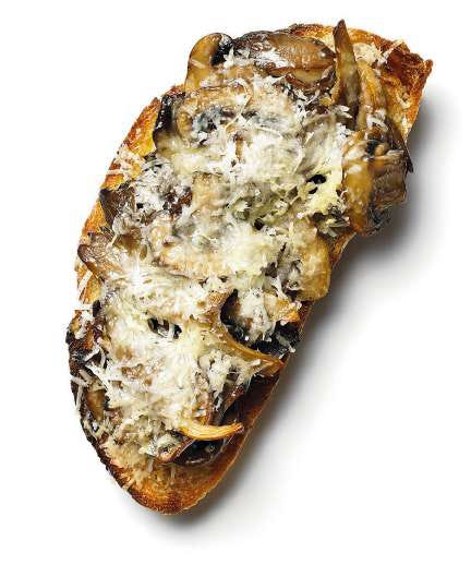 Picoteo saludable: tosta de champiñones