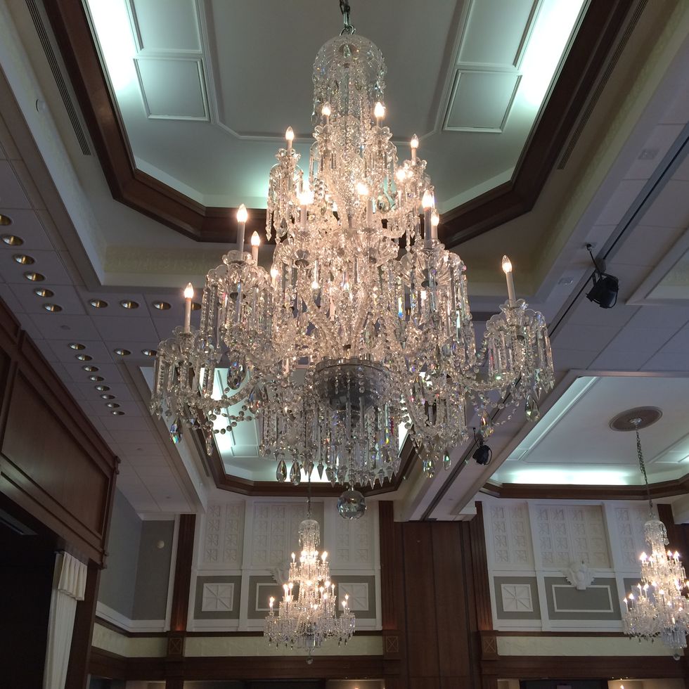 chandeliers at the nemacolin resport