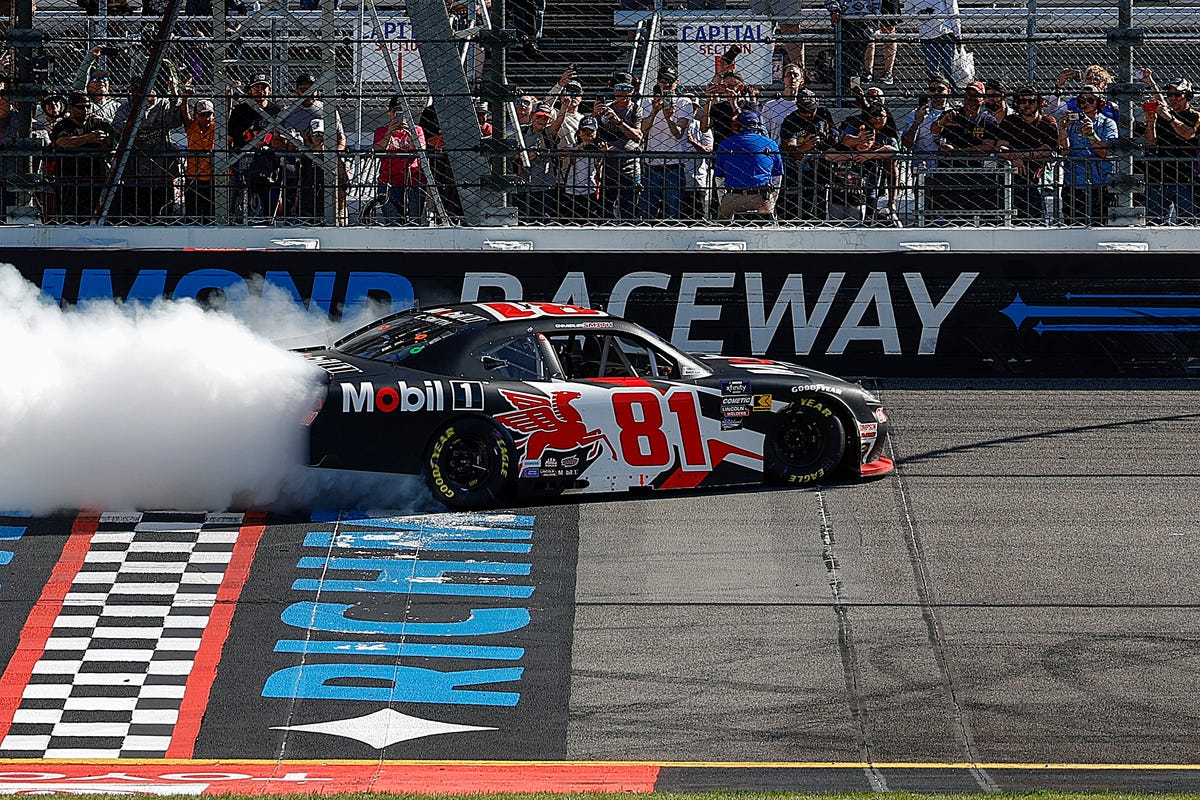 Nascar xfinity results chandler smith takes points lead with richmond win
