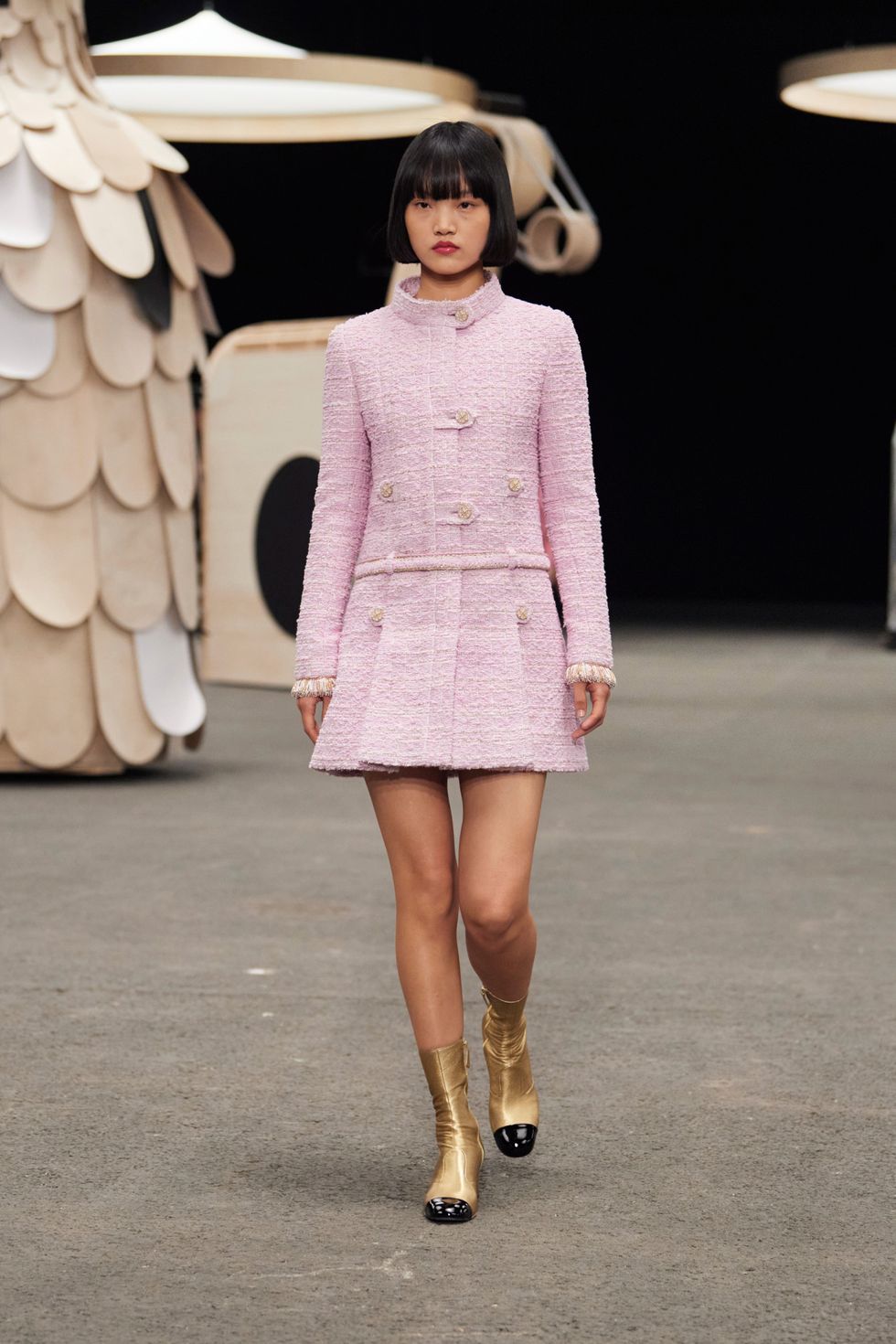 The spectacular parade at the Chanel couture show