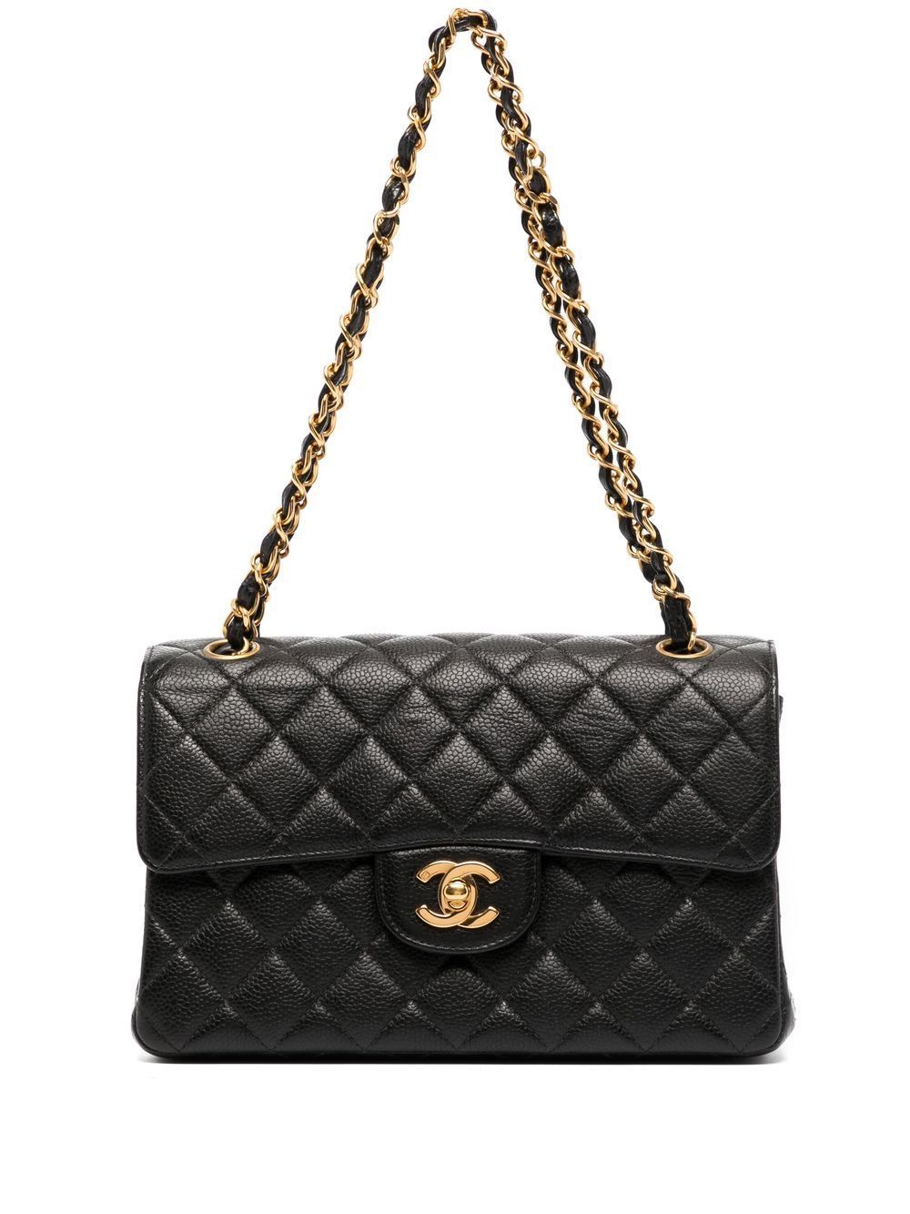 Mini classic handbag, Lambskin & gold-tone metal, black — Fashion | CHANEL