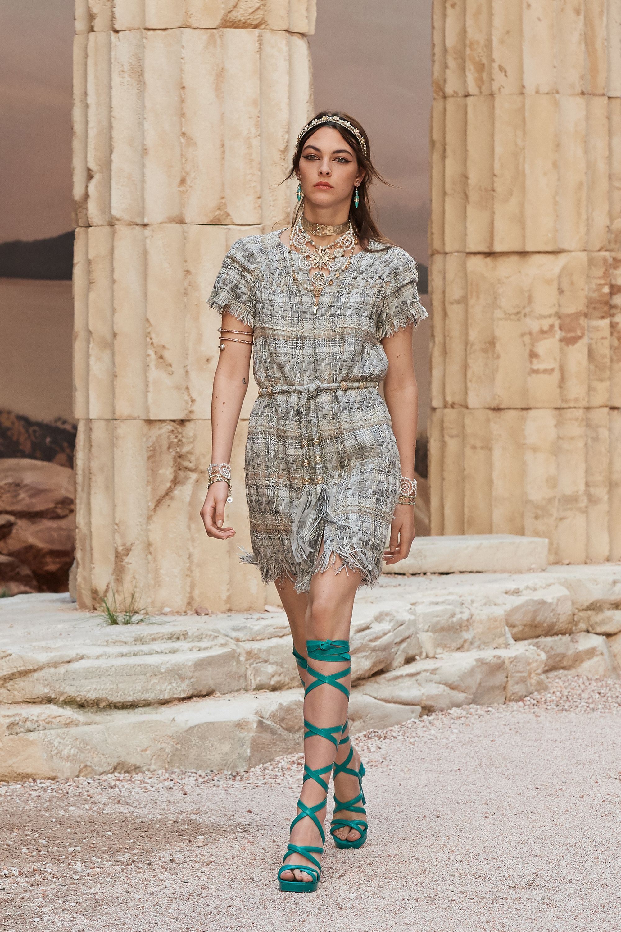 Chanels Resort Collection Heels Were Shaped Like Greek Columns  Footwear  News
