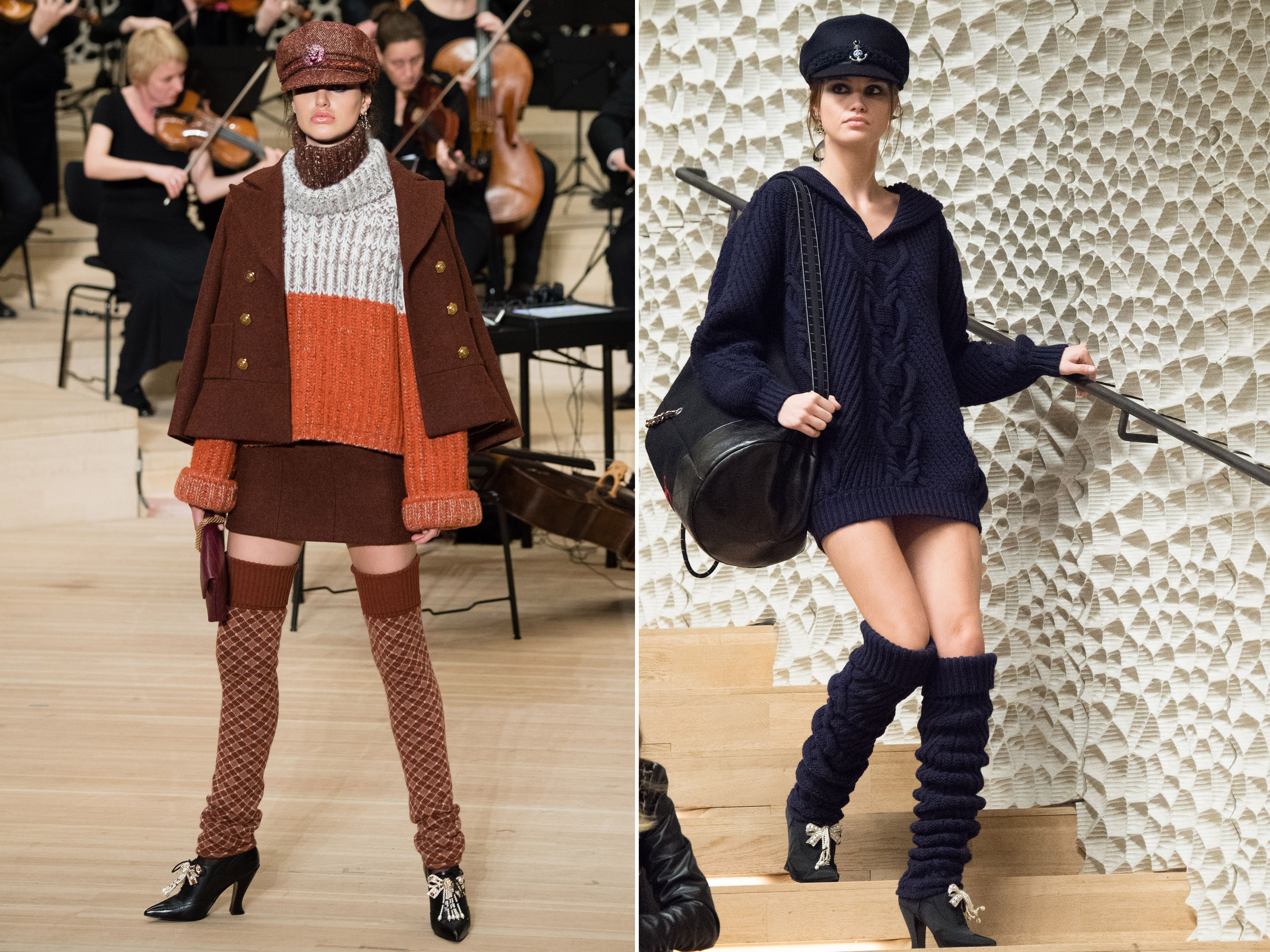 Chanel and Kaia Gerber herald the return of leg warmers