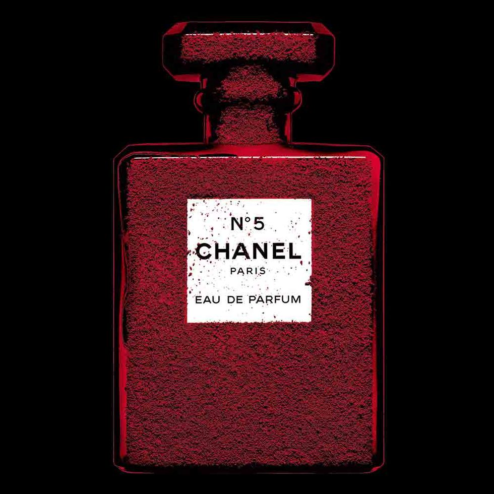 Chanel No. 5 limited-edition red bottle, Christmas 2018