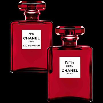 Chanel No. 5 limited-edition red bottle, Christmas 2018
