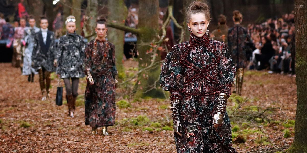 Chanel heads to the woods with roomy tweeds and brogues, Chanel