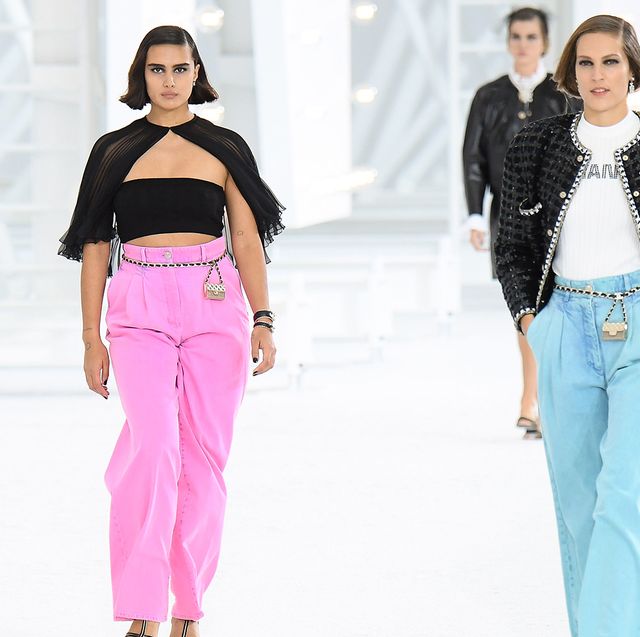Model Jill Kortleve walks the runway during the Chanel Womenswear