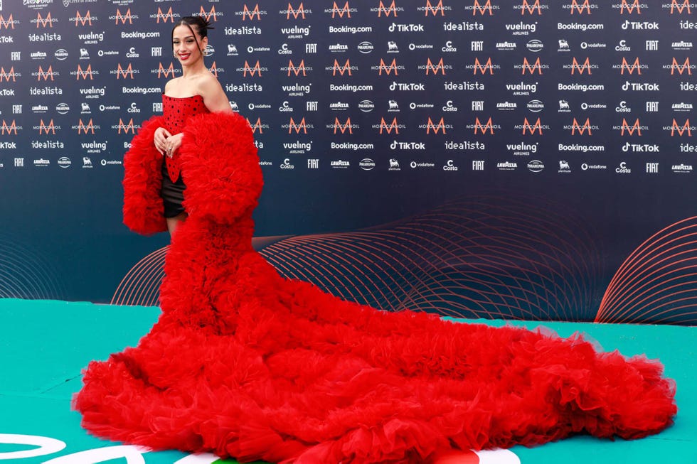 singer and actress chanel terrero at the opening ceremony of eurovision song contest  venaria reale italy on may 8th, 2022