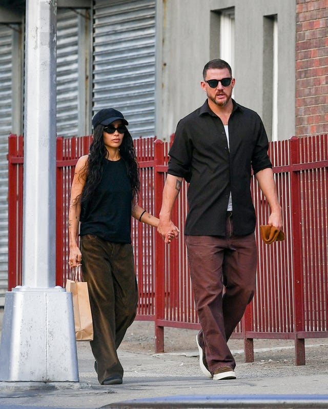 Channing Tatum y Zoe Kravitz coordinan sus looks y arrasan