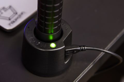 magtac led rechargeable in charging station